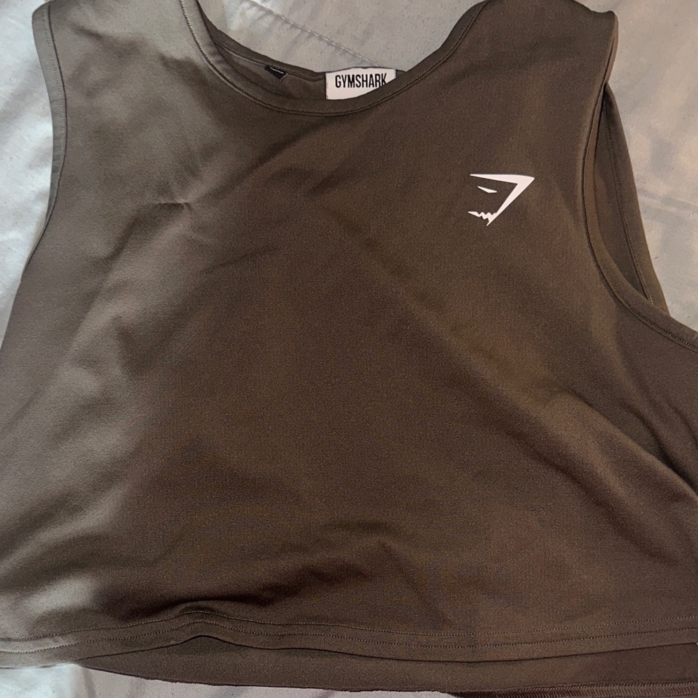 Gymshark Olive Green Sleeveless Top